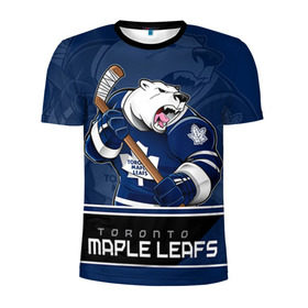 Мужская футболка 3D спортивная с принтом Toronto Maple Leafs в Кировске, 100% полиэстер с улучшенными характеристиками | приталенный силуэт, круглая горловина, широкие плечи, сужается к линии бедра | nhl | stanley cup | toronto maple leafs | валиев | кубок стенли | кубок стэнли | мэпл лифс | нхл | сошников | торонто | торонто мейпл лифс | хоккей | хоккейный клуб