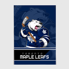 Постер с принтом Toronto Maple Leafs в Кировске, 100% бумага
 | бумага, плотность 150 мг. Матовая, но за счет высокого коэффициента гладкости имеет небольшой блеск и дает на свету блики, но в отличии от глянцевой бумаги не покрыта лаком | nhl | stanley cup | toronto maple leafs | валиев | кубок стенли | кубок стэнли | мэпл лифс | нхл | сошников | торонто | торонто мейпл лифс | хоккей | хоккейный клуб