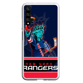 Чехол для Honor 20 с принтом New York Rangers в Кировске, Силикон | Область печати: задняя сторона чехла, без боковых панелей | Тематика изображения на принте: new york rangers | nhl | stanley cup | кубок стенли | кубок стэнли | нхл | нью йорк рейнджерс | нью йорк рейнджеры | рейнджеры | хоккей | хоккейный клуб