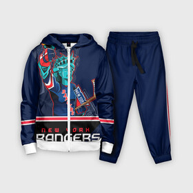 Детский костюм 3D с принтом New York Rangers в Кировске,  |  | new york rangers | nhl | stanley cup | кубок стенли | кубок стэнли | нхл | нью йорк рейнджерс | нью йорк рейнджеры | рейнджеры | хоккей | хоккейный клуб