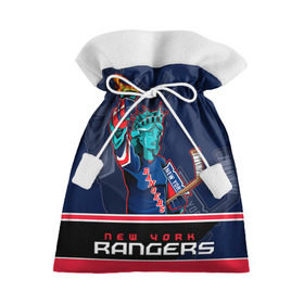 Подарочный 3D мешок с принтом New York Rangers в Кировске, 100% полиэстер | Размер: 29*39 см | new york rangers | nhl | stanley cup | кубок стенли | кубок стэнли | нхл | нью йорк рейнджерс | нью йорк рейнджеры | рейнджеры | хоккей | хоккейный клуб