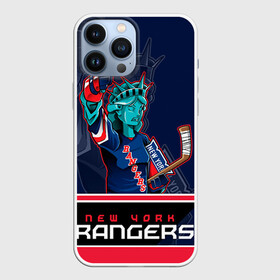 Чехол для iPhone 13 Pro Max с принтом New York Rangers в Кировске,  |  | new york rangers | nhl | stanley cup | кубок стенли | кубок стэнли | нхл | нью йорк рейнджерс | нью йорк рейнджеры | рейнджеры | хоккей | хоккейный клуб