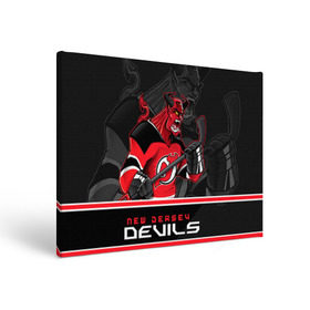 Холст прямоугольный с принтом New Jersey Devils в Кировске, 100% ПВХ |  | new jersey devils | nhl | stanley cup | дъяволы нью джерси | калинин | кубок стенли | кубок стэнли | нхл | нью джерси девилз | хоккей | хоккейный клуб