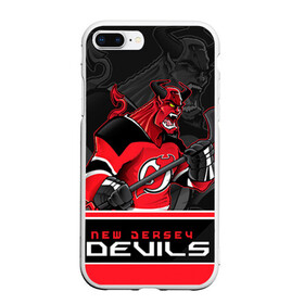 Чехол для iPhone 7Plus/8 Plus матовый с принтом New Jersey Devils в Кировске, Силикон | Область печати: задняя сторона чехла, без боковых панелей | new jersey devils | nhl | stanley cup | дъяволы нью джерси | калинин | кубок стенли | кубок стэнли | нхл | нью джерси девилз | хоккей | хоккейный клуб