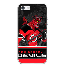 Чехол для iPhone 5/5S матовый с принтом New Jersey Devils в Кировске, Силикон | Область печати: задняя сторона чехла, без боковых панелей | new jersey devils | nhl | stanley cup | дъяволы нью джерси | калинин | кубок стенли | кубок стэнли | нхл | нью джерси девилз | хоккей | хоккейный клуб