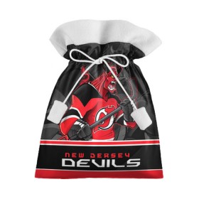 Подарочный 3D мешок с принтом New Jersey Devils в Кировске, 100% полиэстер | Размер: 29*39 см | new jersey devils | nhl | stanley cup | дъяволы нью джерси | калинин | кубок стенли | кубок стэнли | нхл | нью джерси девилз | хоккей | хоккейный клуб