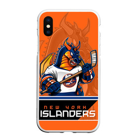 Чехол для iPhone XS Max матовый с принтом New York Islanders в Кировске, Силикон | Область печати: задняя сторона чехла, без боковых панелей | Тематика изображения на принте: new york islanders | nhl | stanley cup | айлендерс | кубок стенли | кубок стэнли | кулемин | нхл | нью йорк айлендерс | хоккей | хоккейный клуб