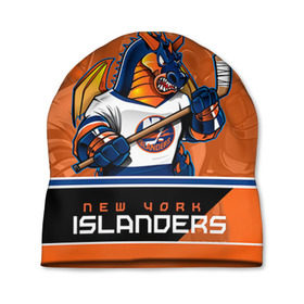 Шапка 3D с принтом New York Islanders в Кировске, 100% полиэстер | универсальный размер, печать по всей поверхности изделия | Тематика изображения на принте: new york islanders | nhl | stanley cup | айлендерс | кубок стенли | кубок стэнли | кулемин | нхл | нью йорк айлендерс | хоккей | хоккейный клуб