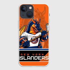 Чехол для iPhone 13 mini с принтом New York Islanders в Кировске,  |  | new york islanders | nhl | stanley cup | айлендерс | кубок стенли | кубок стэнли | кулемин | нхл | нью йорк айлендерс | хоккей | хоккейный клуб