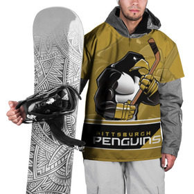 Накидка на куртку 3D с принтом Pittsburgh Penguins в Кировске, 100% полиэстер |  | nhl | pittsburgh penguins | stanley cup | кросби | кубок стенли | кубок стэнли | малкин | нхл | пингвинс | питтсбург пингвинз | сидни кросби | хоккей | хоккейный клуб