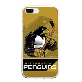 Чехол для iPhone 7Plus/8 Plus матовый с принтом Pittsburgh Penguins в Кировске, Силикон | Область печати: задняя сторона чехла, без боковых панелей | Тематика изображения на принте: nhl | pittsburgh penguins | stanley cup | кросби | кубок стенли | кубок стэнли | малкин | нхл | пингвинс | питтсбург пингвинз | сидни кросби | хоккей | хоккейный клуб