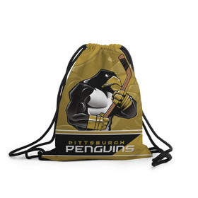 Рюкзак-мешок 3D с принтом Pittsburgh Penguins в Кировске, 100% полиэстер | плотность ткани — 200 г/м2, размер — 35 х 45 см; лямки — толстые шнурки, застежка на шнуровке, без карманов и подкладки | nhl | pittsburgh penguins | stanley cup | кросби | кубок стенли | кубок стэнли | малкин | нхл | пингвинс | питтсбург пингвинз | сидни кросби | хоккей | хоккейный клуб