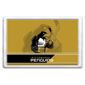 Магнит 45*70 с принтом Pittsburgh Penguins в Кировске, Пластик | Размер: 78*52 мм; Размер печати: 70*45 | nhl | pittsburgh penguins | stanley cup | кросби | кубок стенли | кубок стэнли | малкин | нхл | пингвинс | питтсбург пингвинз | сидни кросби | хоккей | хоккейный клуб