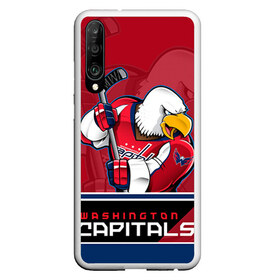 Чехол для Honor P30 с принтом Washington Capitals в Кировске, Силикон | Область печати: задняя сторона чехла, без боковых панелей | Тематика изображения на принте: nhl | stanley cup | washington capitals | вашингтон капиталс | вашингтон кэпиталз | кубок стенли | кубок стэнли | нхл | овечкин | хоккей | хоккейный клуб