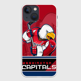 Чехол для iPhone 13 mini с принтом Washington Capitals в Кировске,  |  | nhl | stanley cup | washington capitals | вашингтон капиталс | вашингтон кэпиталз | кубок стенли | кубок стэнли | нхл | овечкин | хоккей | хоккейный клуб