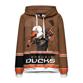 Мужская толстовка 3D с принтом Anaheim Ducks в Кировске, 100% полиэстер | двухслойный капюшон со шнурком для регулировки, мягкие манжеты на рукавах и по низу толстовки, спереди карман-кенгуру с мягким внутренним слоем. | Тематика изображения на принте: anaheim ducks | nhl | stanley cup | кубок стенли | кубок стэнли | нхл | хоккей | хоккейный клуб