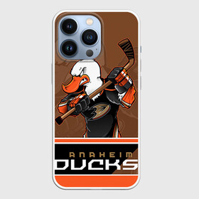 Чехол для iPhone 13 Pro с принтом Anaheim Ducks в Кировске,  |  | Тематика изображения на принте: anaheim ducks | nhl | stanley cup | кубок стенли | кубок стэнли | нхл | хоккей | хоккейный клуб