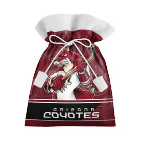 Подарочный 3D мешок с принтом Arizona Coyotes в Кировске, 100% полиэстер | Размер: 29*39 см | Тематика изображения на принте: arizona coyotes | nhl | stanley cup | аризона койотис | аризона койоты | кубок стенли | кубок стэнли | нхл | хоккей | хоккейный клуб