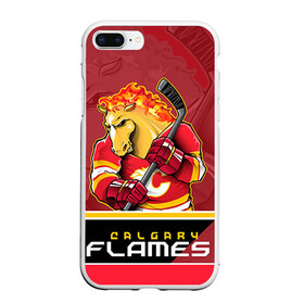 Чехол для iPhone 7Plus/8 Plus матовый с принтом Calgary Flames в Кировске, Силикон | Область печати: задняя сторона чехла, без боковых панелей | calgary flames | nhl | stanley cup | калгари флэймз | кубок стенли | кубок стэнли | нхл | флэймс | хоккей | хоккейный клуб