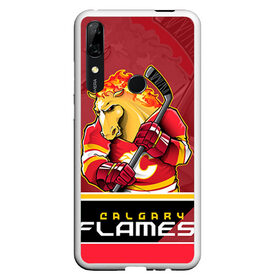 Чехол для Honor P Smart Z с принтом Calgary Flames в Кировске, Силикон | Область печати: задняя сторона чехла, без боковых панелей | Тематика изображения на принте: calgary flames | nhl | stanley cup | калгари флэймз | кубок стенли | кубок стэнли | нхл | флэймс | хоккей | хоккейный клуб