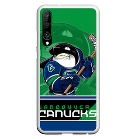 Чехол для Honor P30 с принтом Vancouver Canucks в Кировске, Силикон | Область печати: задняя сторона чехла, без боковых панелей | Тематика изображения на принте: nhl | stanley cup | vancouver canucks | ванкувер | ванкувер кэнакс | кубок стенли | кубок стэнли | нхл | трямкин | хоккей | хоккейный клуб