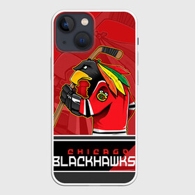 Чехол для iPhone 13 mini с принтом Chicago Blackhawks в Кировске,  |  | chicago blackhawks | nhl | stanley cup | анисимов | блэкхокс | кубок стенли | кубок стэнли | нхл | панарин | хоккей | хоккейный клуб | чикаго | чикаго блэкхокс