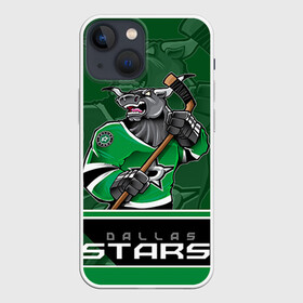 Чехол для iPhone 13 mini с принтом Dallas Stars в Кировске,  |  | dallas stars | nhl | stanley cup | даллас | даллас старз | кубок стенли | кубок стэнли | ничушкин | нхл | хоккей | хоккейный клуб