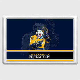 Магнит 45*70 с принтом Nashville Predators в Кировске, Пластик | Размер: 78*52 мм; Размер печати: 70*45 | Тематика изображения на принте: nashville predators | nhl | stanley cup | кубок стенли | кубок стэнли | нхл | нэшвил | нэшвилл предаторз | хоккей | хоккейный клуб