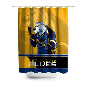 Штора 3D для ванной с принтом St. Louis Blues в Кировске, 100% полиэстер | плотность материала — 100 г/м2. Стандартный размер — 146 см х 180 см. По верхнему краю — пластиковые люверсы для креплений. В комплекте 10 пластиковых колец | Тематика изображения на принте: nhl | st. louis blues | stanley cup | йори | кубок стенли | кубок стэнли | лехтеря | луис блюз | нхл | сент луис | сент луис блюз | тарасенко | хоккей | хоккейный клуб