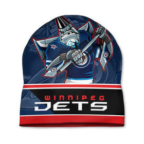 Шапка 3D с принтом Winnipeg Jets в Кировске, 100% полиэстер | универсальный размер, печать по всей поверхности изделия | nhl | stanley cup | winnipeg jets | бурмистров | винипег | виннипег джетс | кубок стенли | кубок стэнли | нхл | хоккей | хоккейный клуб