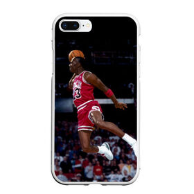 Чехол для iPhone 7Plus/8 Plus матовый с принтом Michael Jordan в Кировске, Силикон | Область печати: задняя сторона чехла, без боковых панелей | michael jordan | баскетбол | майкл джордан | нба