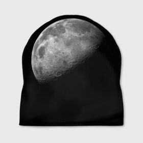Шапка 3D с принтом moon в Кировске, 100% полиэстер | универсальный размер, печать по всей поверхности изделия | cosmos | luna | moon | space | космос | луна