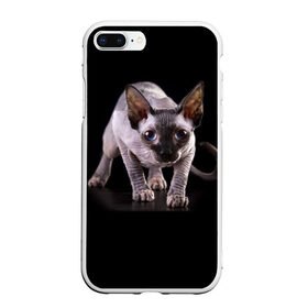 Чехол для iPhone 7Plus/8 Plus матовый с принтом Сфинкс в Кировске, Силикон | Область печати: задняя сторона чехла, без боковых панелей | взгляд | глаза | голова животного | киска | кот | котёнок | кошка | прикольные картинки