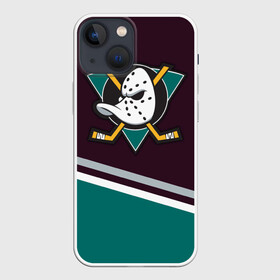 Чехол для iPhone 13 mini с принтом Anaheim Ducks в Кировске,  |  | хоккей