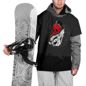 Накидка на куртку 3D с принтом Slipknot N3 Chris Fehn в Кировске, 100% полиэстер |  | крис | слипкнот | слипнот | фен
