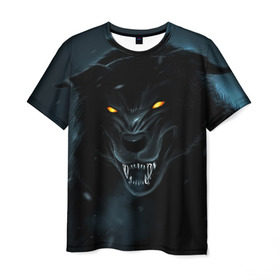Мужская футболка 3D с принтом Angry в Кировске, 100% полиэфир | прямой крой, круглый вырез горловины, длина до линии бедер | зверь | злой