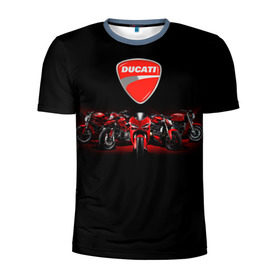 Мужская футболка 3D спортивная с принтом Ducati 5 в Кировске, 100% полиэстер с улучшенными характеристиками | приталенный силуэт, круглая горловина, широкие плечи, сужается к линии бедра | ducati | moto | дукати | мото | мотоцикл | мотоциклы
