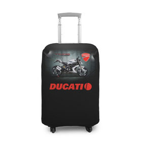 Чехол для чемодана 3D с принтом Ducati 4 в Кировске, 86% полиэфир, 14% спандекс | двустороннее нанесение принта, прорези для ручек и колес | ducati | moto | дукати | мото | мотоцикл | мотоциклы