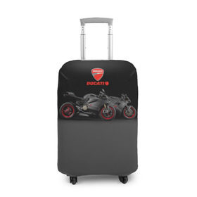 Чехол для чемодана 3D с принтом Ducati 2 в Кировске, 86% полиэфир, 14% спандекс | двустороннее нанесение принта, прорези для ручек и колес | ducati | moto | дукати | мото | мотоцикл | мотоциклы