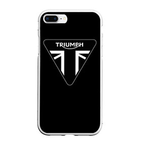 Чехол для iPhone 7Plus/8 Plus матовый с принтом Triumph 4 в Кировске, Силикон | Область печати: задняя сторона чехла, без боковых панелей | moto | triumph | мотоцикл | мотоциклы | триумф