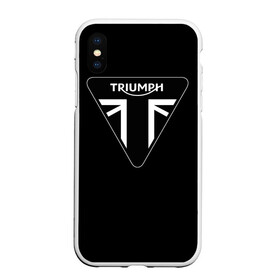 Чехол для iPhone XS Max матовый с принтом Triumph 4 в Кировске, Силикон | Область печати: задняя сторона чехла, без боковых панелей | moto | triumph | мотоцикл | мотоциклы | триумф