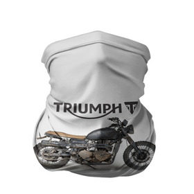 Бандана-труба 3D с принтом Triumph 2 в Кировске, 100% полиэстер, ткань с особыми свойствами — Activecool | плотность 150‒180 г/м2; хорошо тянется, но сохраняет форму | Тематика изображения на принте: moto | triumph | мотоцикл | мотоциклы | триумф