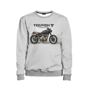 Детский свитшот 3D с принтом Triumph 2 в Кировске, 100% полиэстер | свободная посадка, прямой крой, мягкая тканевая резинка на рукавах и понизу свитшота | moto | triumph | мотоцикл | мотоциклы | триумф