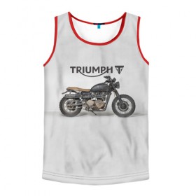 Мужская майка 3D с принтом Triumph 2 в Кировске, 100% полиэстер | круглая горловина, приталенный силуэт, длина до линии бедра. Пройма и горловина окантованы тонкой бейкой | moto | triumph | мотоцикл | мотоциклы | триумф