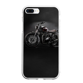 Чехол для iPhone 7Plus/8 Plus матовый с принтом Triumph 1 в Кировске, Силикон | Область печати: задняя сторона чехла, без боковых панелей | moto | triumph | мотоцикл | мотоциклы | триумф