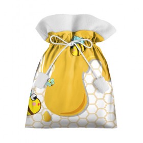 Подарочный 3D мешок с принтом Пчелки в Кировске, 100% полиэстер | Размер: 29*39 см | Тематика изображения на принте: 