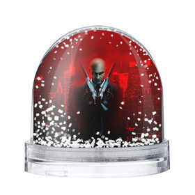 Снежный шар с принтом Hitman в Кировске, Пластик | Изображение внутри шара печатается на глянцевой фотобумаге с двух сторон | agent | hitman | агент 47 | хитмэн