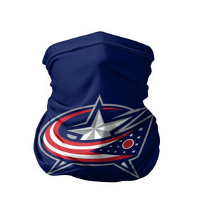 Бандана-труба 3D с принтом Columbus Blue Jackets в Кировске, 100% полиэстер, ткань с особыми свойствами — Activecool | плотность 150‒180 г/м2; хорошо тянется, но сохраняет форму | columbus blue jackets | hockey | nhl | нхл | хоккей