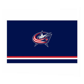 Бумага для упаковки 3D с принтом Columbus Blue Jackets в Кировске, пластик и полированная сталь | круглая форма, металлическое крепление в виде кольца | columbus blue jackets | hockey | nhl | нхл | хоккей