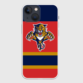 Чехол для iPhone 13 mini с принтом Florida Panthers в Кировске,  |  | Тематика изображения на принте: florida panthers | hockey | nhl | нхл | хоккей